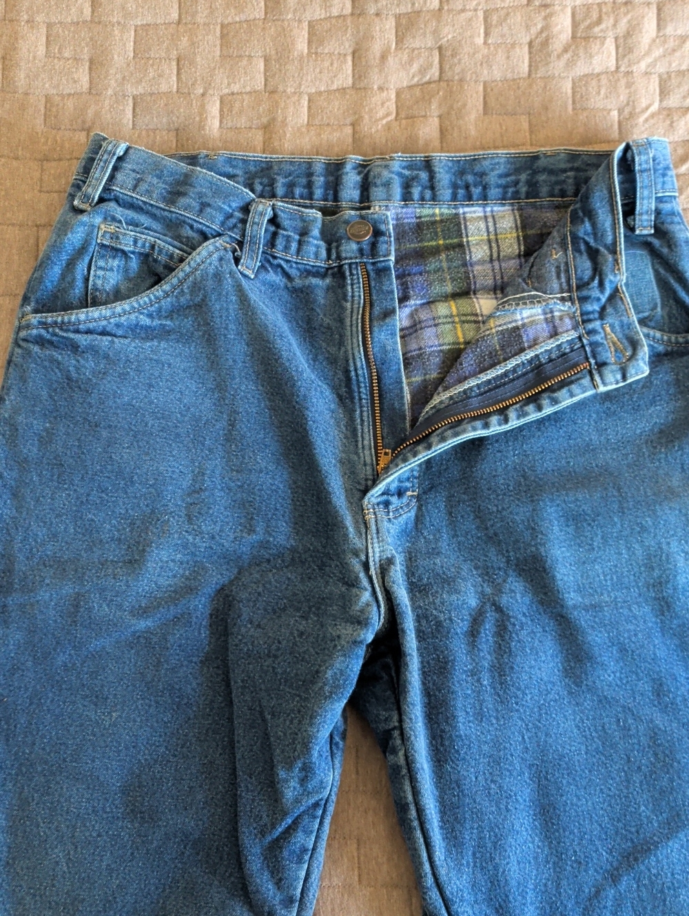 Dickies Flannel-Lined Work Jeans